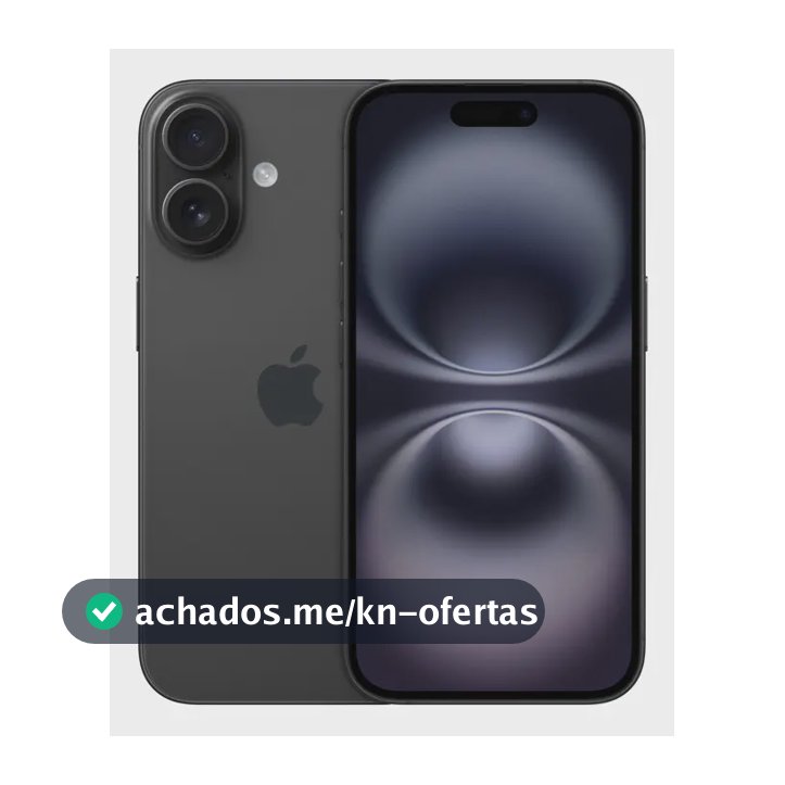 Apple iPhone 16 (256 GB) - Preto - Distribuidor Autorizado