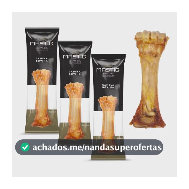 Kit 3 Canelas Bovina Mastig Petisco Natural Pet Porte Grande