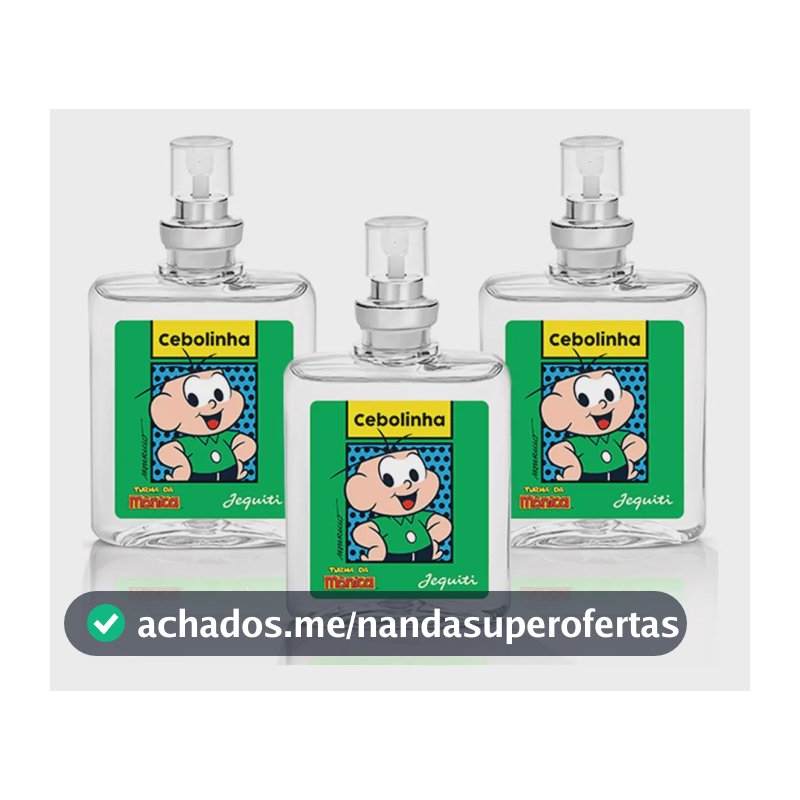 3 Perfumes Colônia Miniatura Cebolinha Turma Da Mônica Jequiti De 25ml Volume Da Unidade 25 Ml