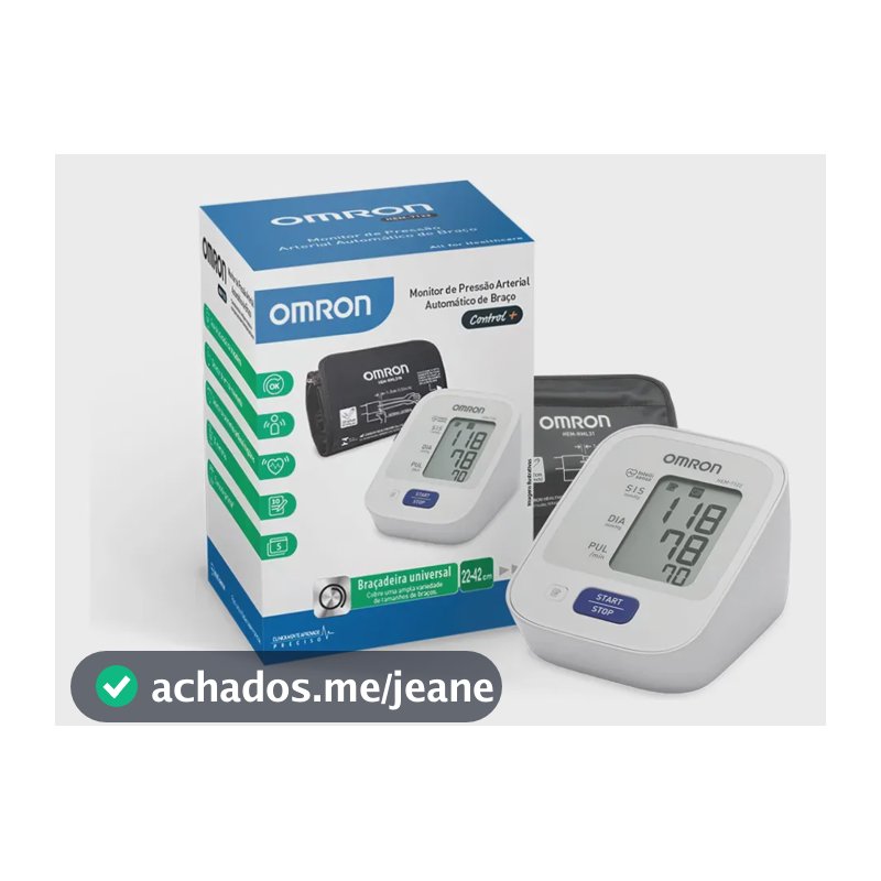 Monitor De Pressão Arterial De Braço Comfort Hem-7122 Omron Cor Branco