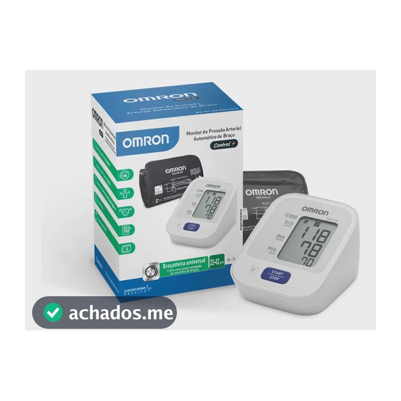 Monitor De Pressão Arterial De Braço Comfort Hem-7122 Omron Cor Branco