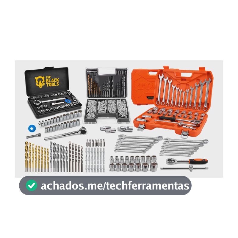 Kit De Ferramentas 377 Peças Soquete Catraca Chave Combinada