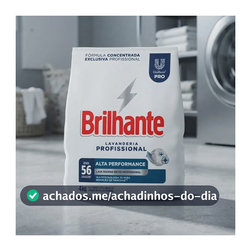 Lava Roupas Em Pó Lavanderia Profissional Alta Performance Pacote 4kg Brilhante