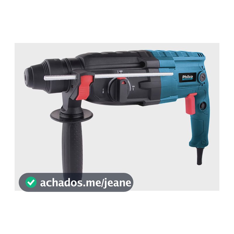 Martelete Force Pmt01 900w Impacto 3j 1400rpm Philco Cor Azul e Preto