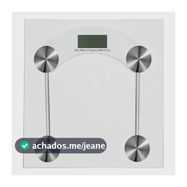 Balança Digital Vidro Temperado 180kg