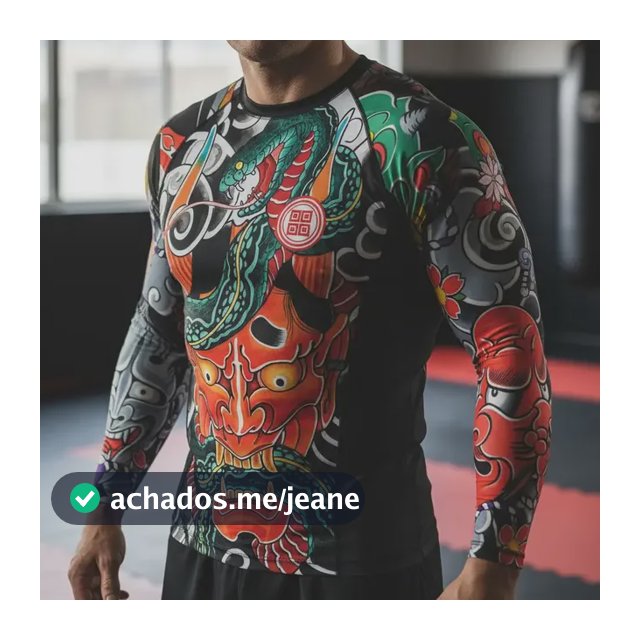 Rashguard Jiu Jitsu Luta Nikkyo Urezumi Tattoo Hannya Oni