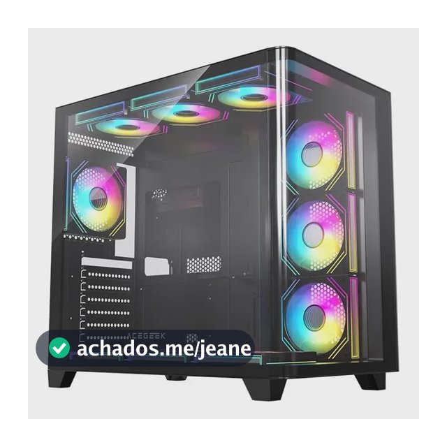 Gabinete Gamer Acegeek Curvex, Mid-tower, Lateral De Vidro