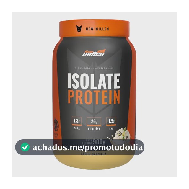Suplemento EM Pó New Millen Whey Protein Sabor Baunilha X 900g