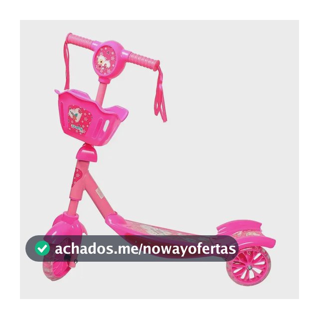Patinete Infantil Musical 3 Rodas Kiddy - Replay Kids - Rosa Rosa