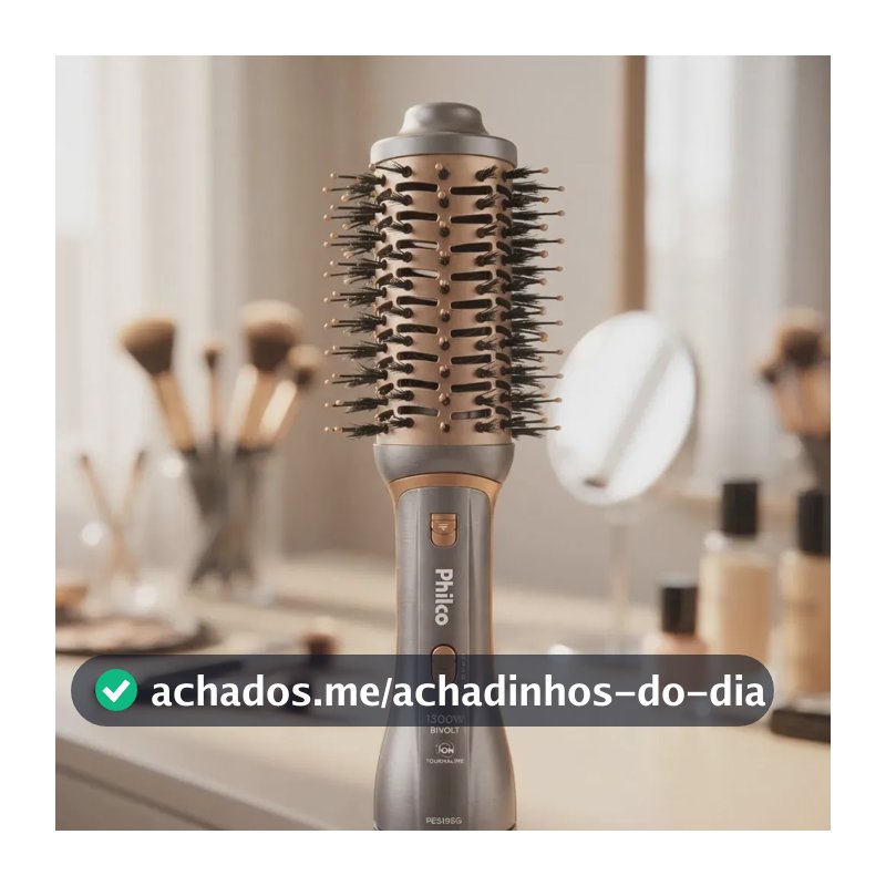 Escova Secadora Philco Pes19sg 3 Acessórios 1300w Cor Prata