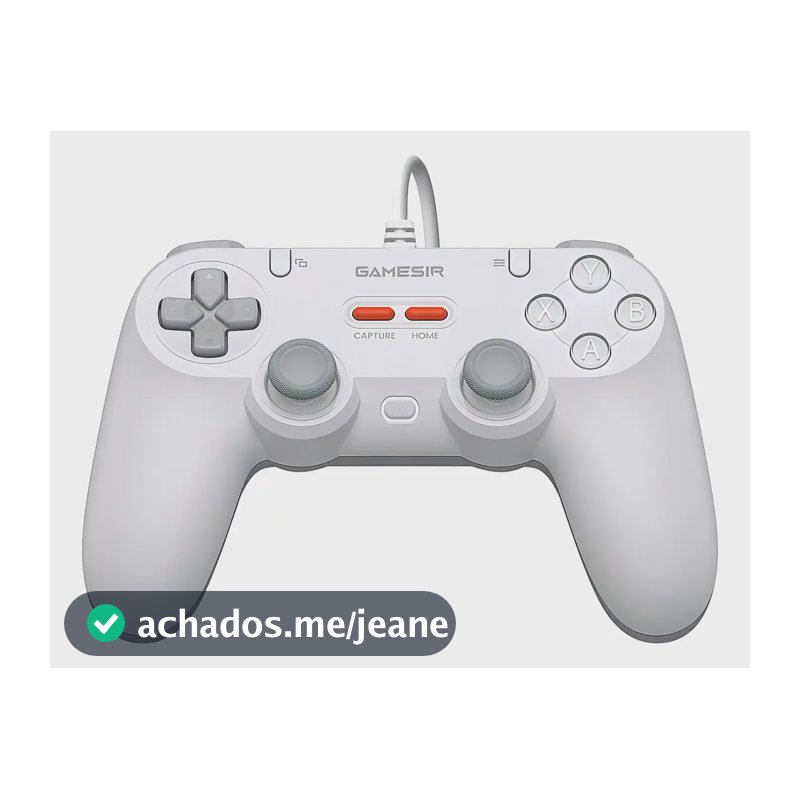 Controle GameSir Tegenaria T3 Lite Com Fio para PC Switch Android iOS Steam Celular Hall Effect USB-A Design Ergonômico Branco