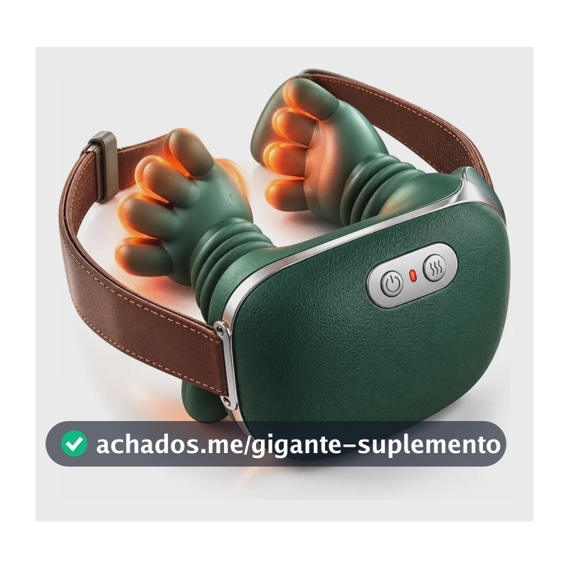 Massageador Pescoço Ombro Recarregável Maozinha Eletrico Vlx 127/220v Verde
