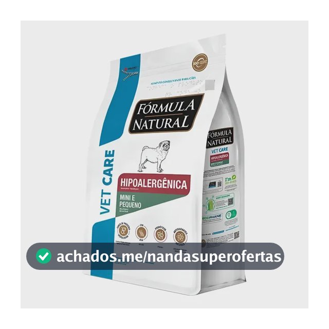 Racao Hipoalergenica Caes Vet Care Fórmula Natural 2 Kg