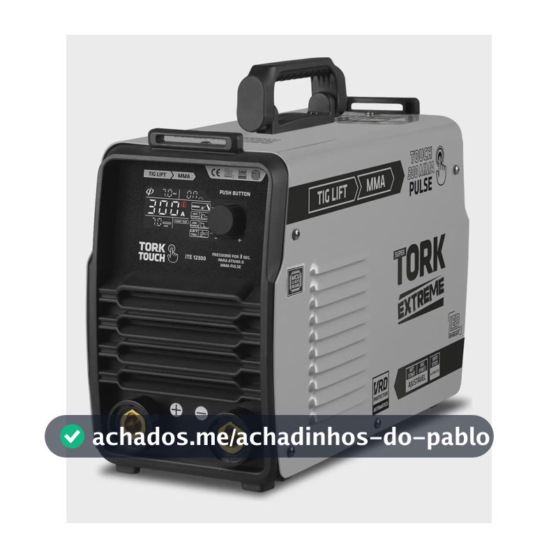 Maquina De Solda Inversora Tig Mma 300 Amp Touch ITE-12300 Vrd Super Tork Cor Cinza claro Frequência 50 Hz/60 Hz