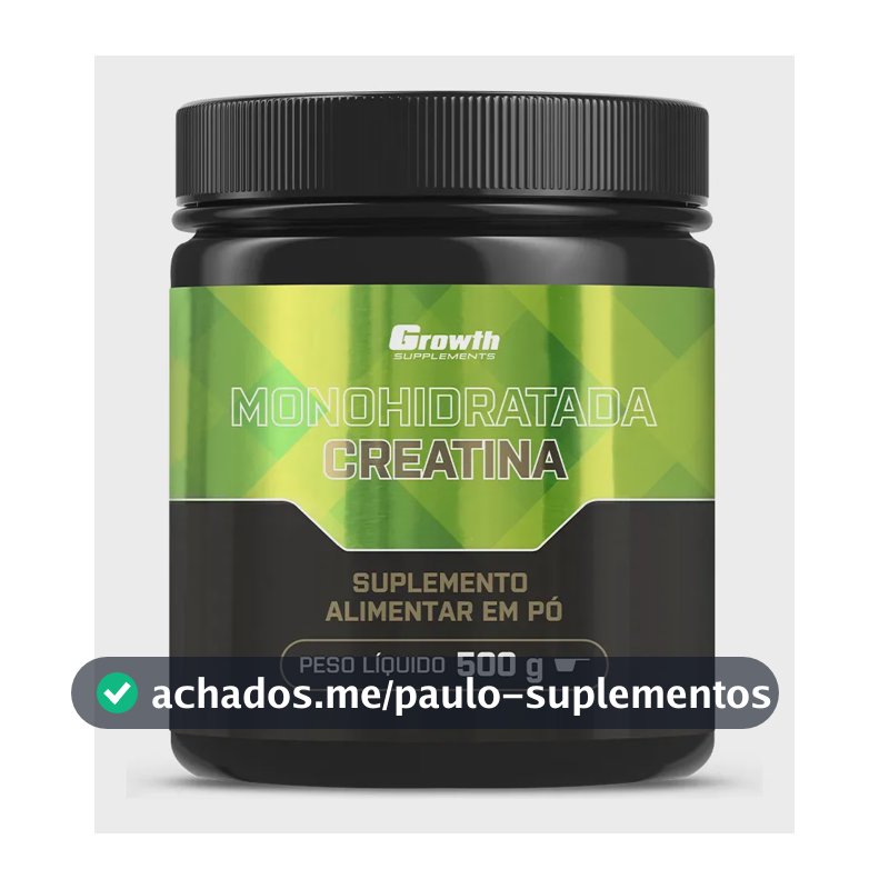 Creatina Growth Supplements Monohidratada em pó Sem sabor x 500g