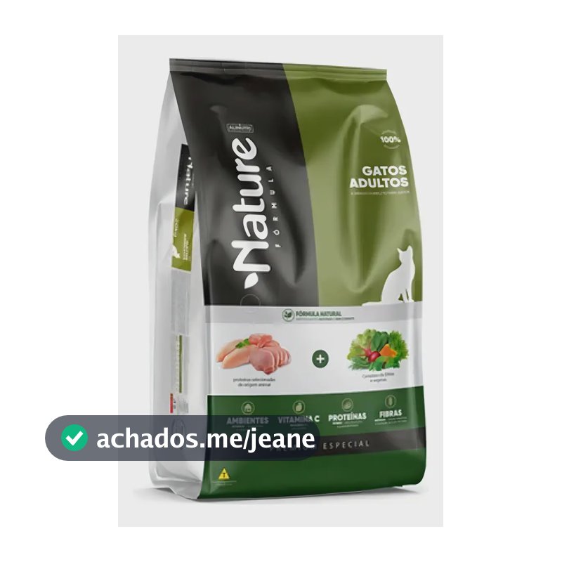 Ração Nature Fórmula Premium Especial Gatos Adultos 10,1kg