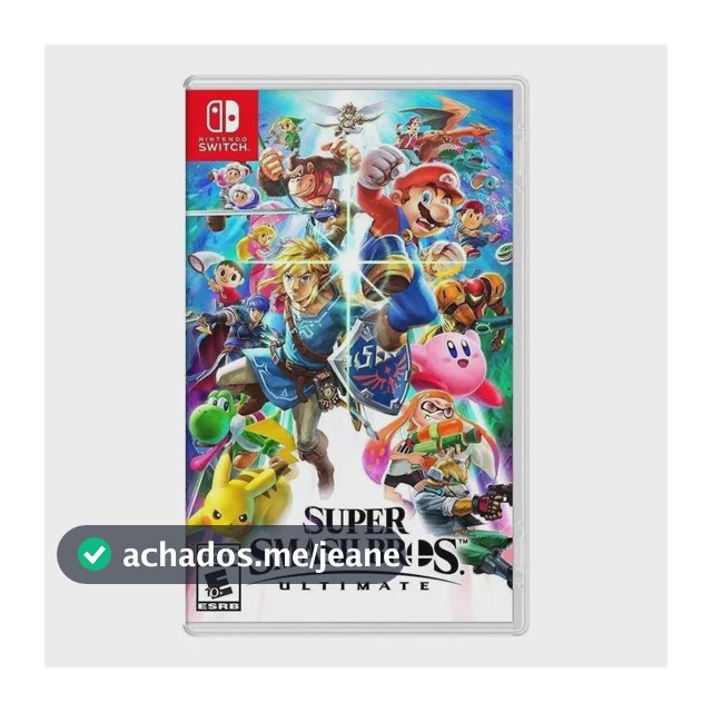 Super Smash Bros Ultimate Nintendo Switch Mídia Física