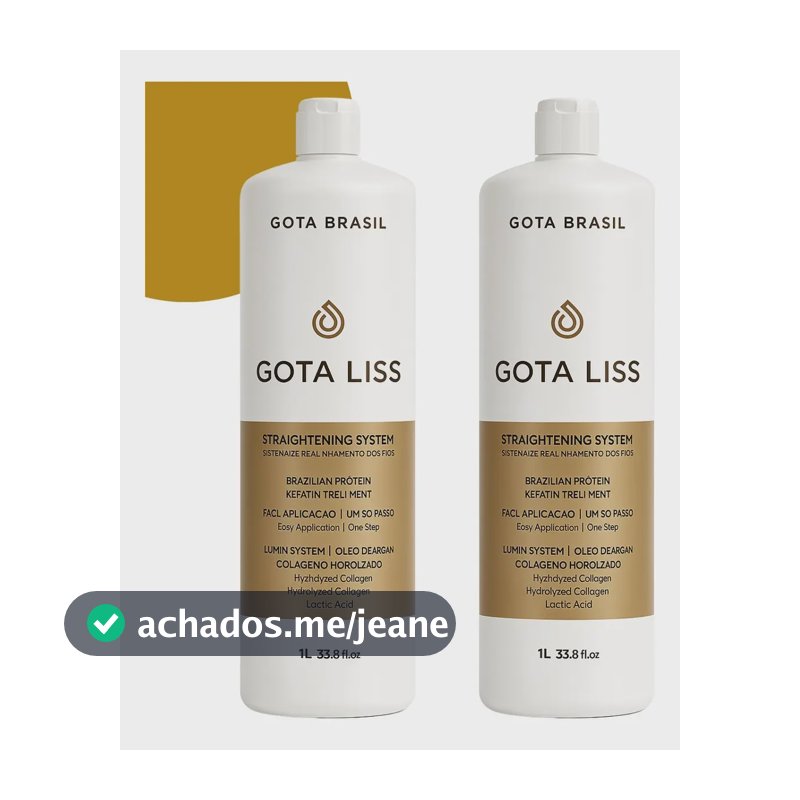 Alisamento Profissional Sem Formol Gota Lis 2l Liso Brilhoso