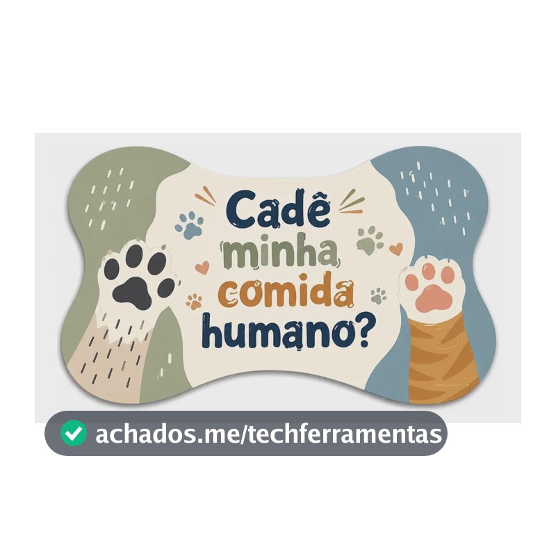 Tapete Comedouro Pet Cachorro Gato Antiderrapante 38x25cm Mod. 014