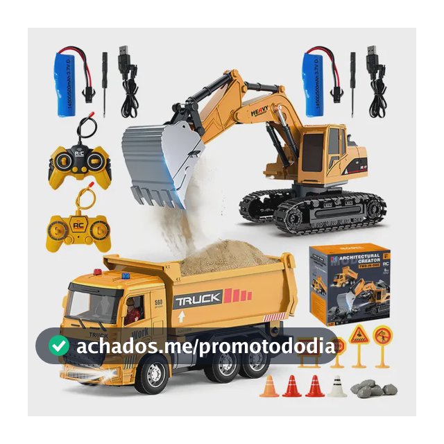 Carros De Escavadeira Controle Brinquedos Engenharia 2in1 Br Amarelo Trator