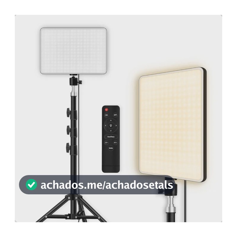 Ring Light LED Lumi de 33cm com Tripé 2,10m e Luz Ajustável para Maquiagem e Vídeos