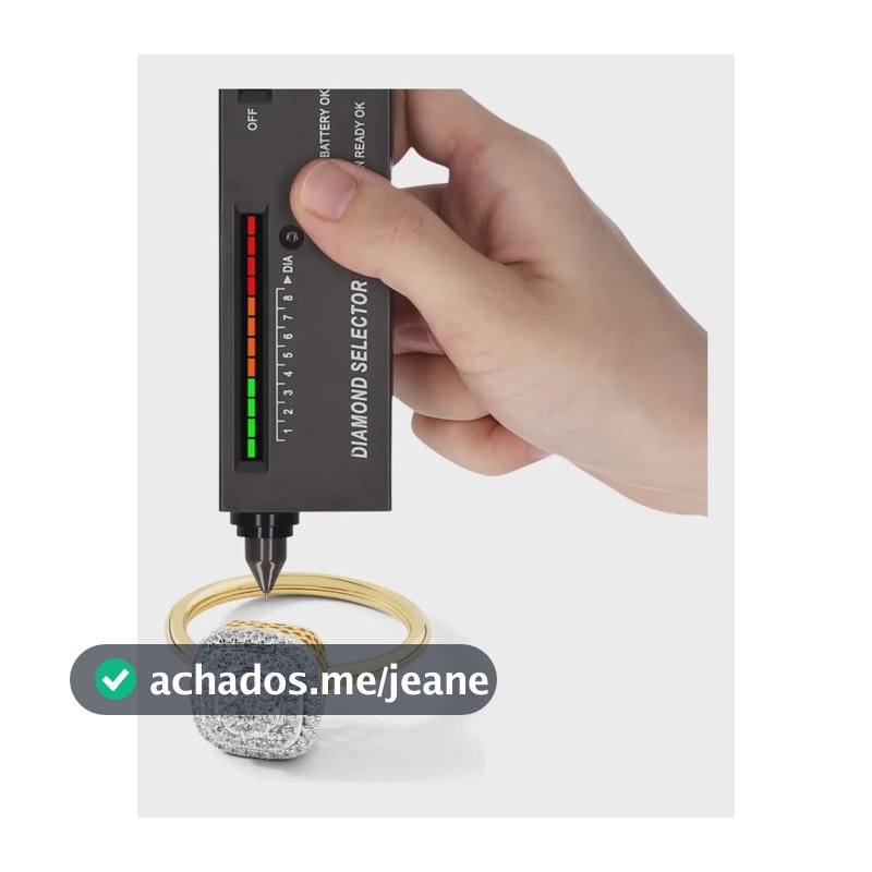 Detector De Diamantes Gemas Alta Precisão Safira Jade Ágata Preto