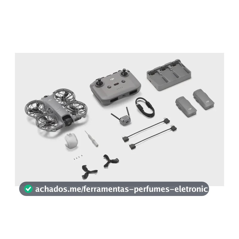 Drone Dji Neo 2 Fly More Combo Controle S/ Tela Cinza Cinza