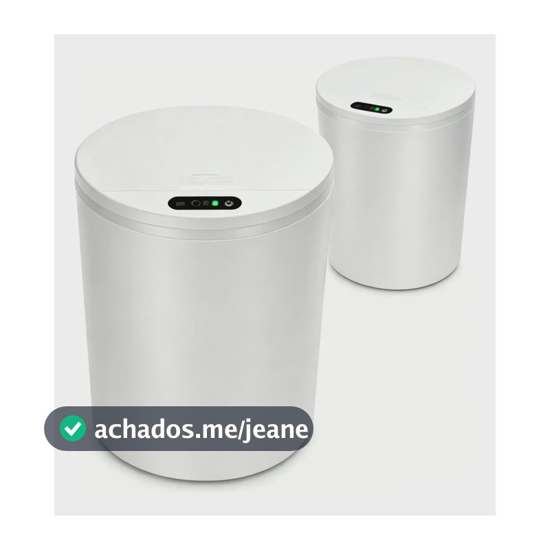 Lixeira Inteligente Automática Sensor Recarregável USB
