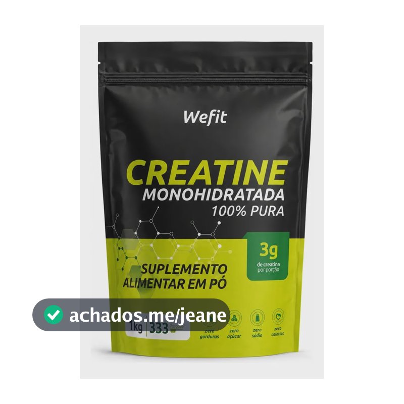 Creatina Wefit Em Pó Sem Sabor X 1kg