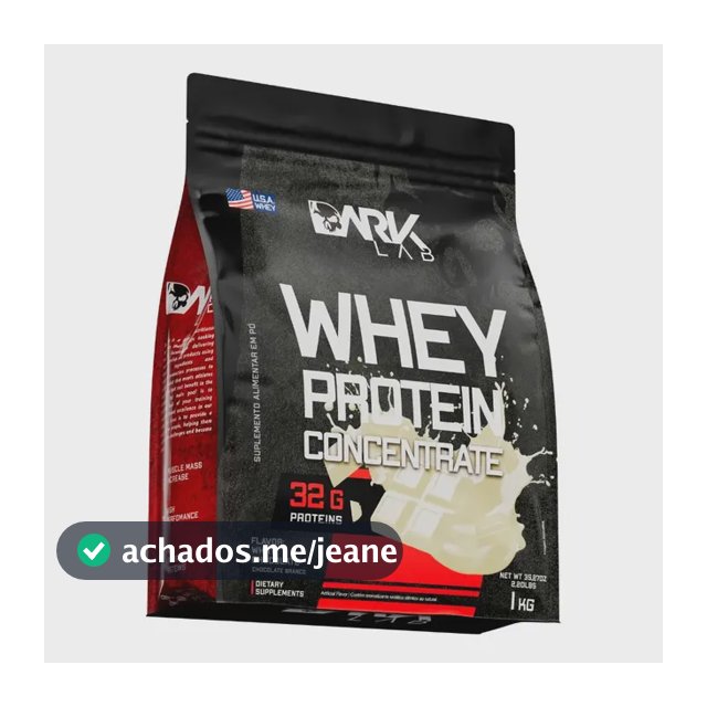 Whey Protein Concentrado 1kg Chocolate Branco Dark Lab
