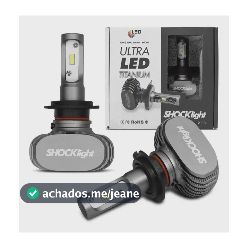 Kit Ultra Led Titanium Shocklight 10000lumens No Par 12/24v H7