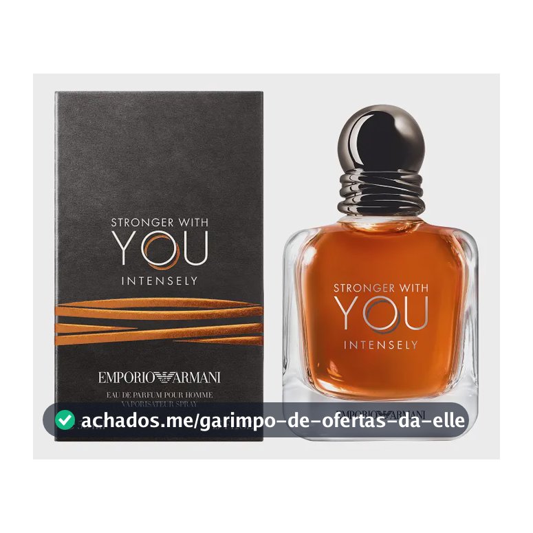 Armani Beauty Perfume Masculino Stronger With You Intensely Eau De Parfum 50ml