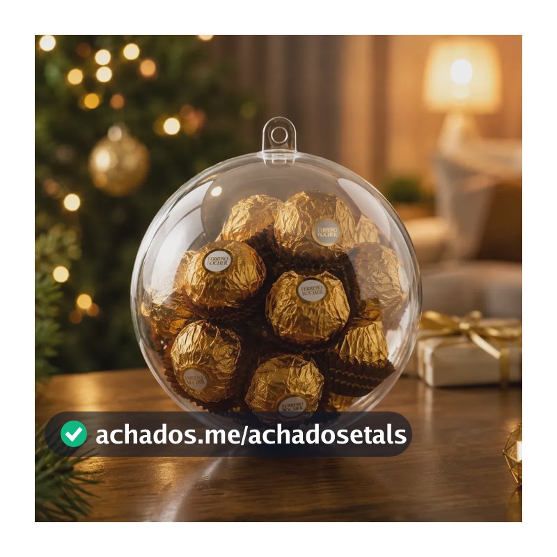 Esferas Acrílicas Transparentes 20cm Para Decoração Transparente Lisa