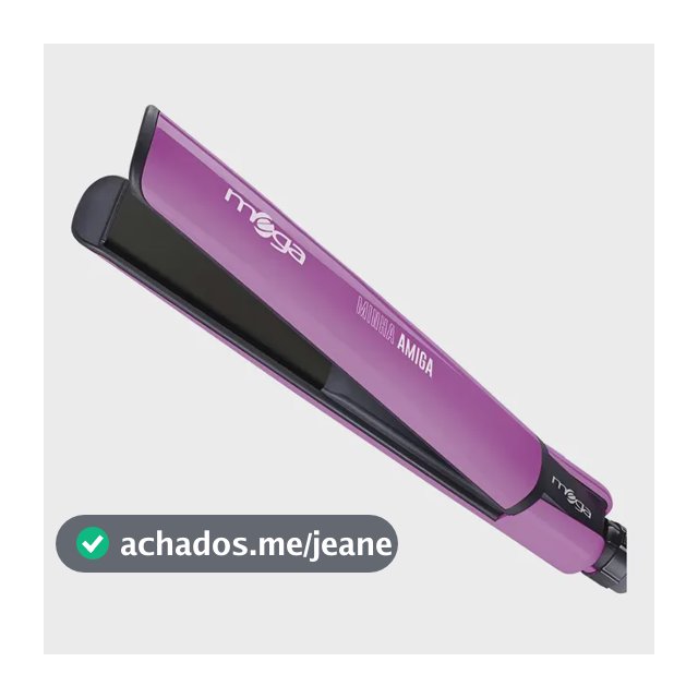 Mini Prancha Chapinha Minha Amiga Mega Bivolt Cor Roxo Lilás 127/220v