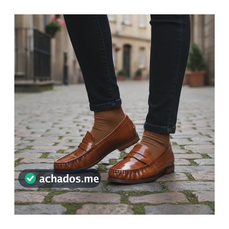 Mocassim Feminino Box Anacapri Marrom Liso 38