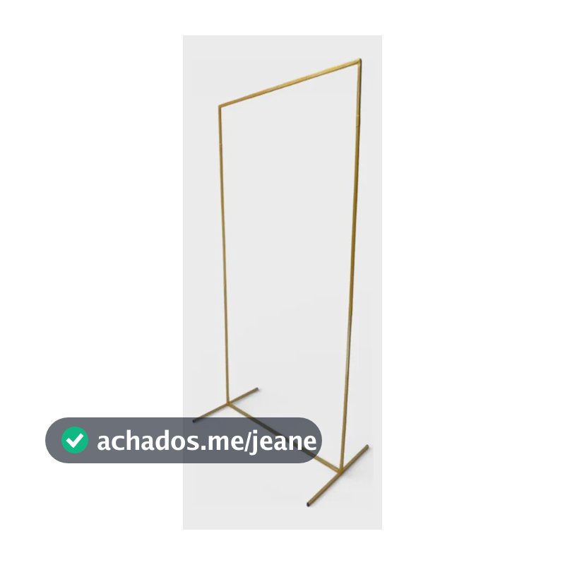 Painel Retangular 2x1 Arco Decoração De Festa Suporte Balão Dourado