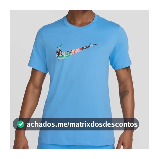 Camiseta Nike Dri-fit Run Division Masculina Azul-claro G
