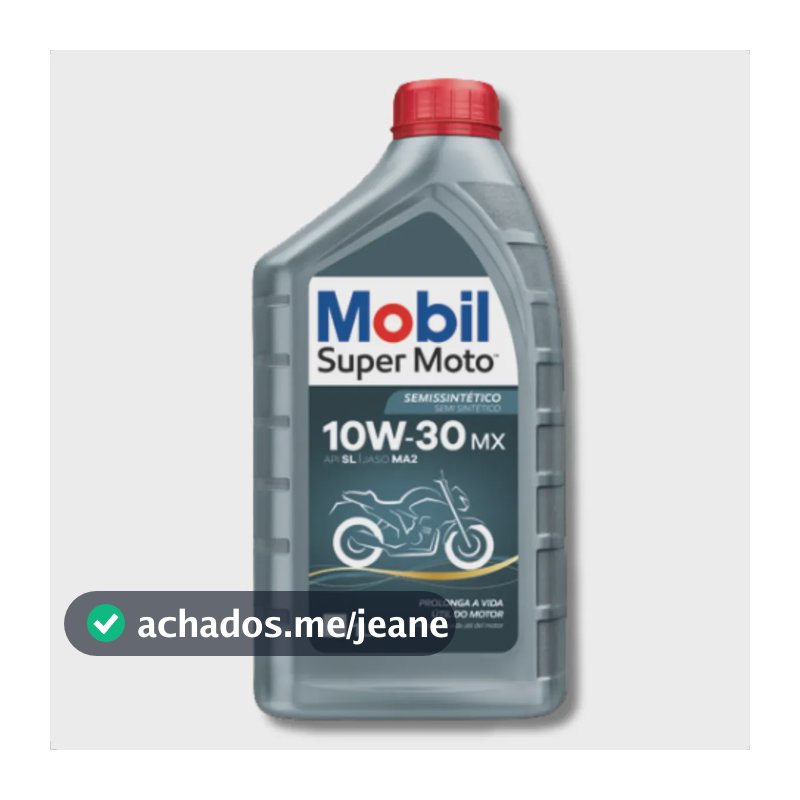 Mobil Óleo Super Moto 10w30 1 Litro Semi Sintetico 4t Mx