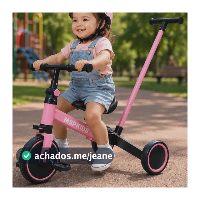 Andador Triciclo 5 Em 1 Bicicleta De Equilíbrio Bebê