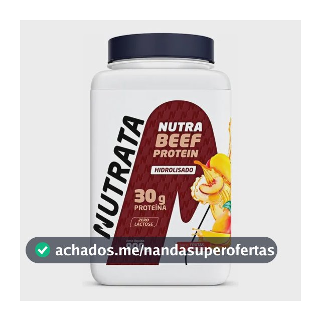 Nutra Beef Protein Hidrolisado 900g Frutas Tropicais Nutrata Frutas Tropicais