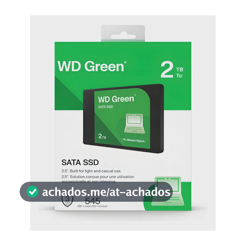 Ssd Wd Green 2.5 2tb Sata Iii 545 Mb/s - Wds200t5g0a