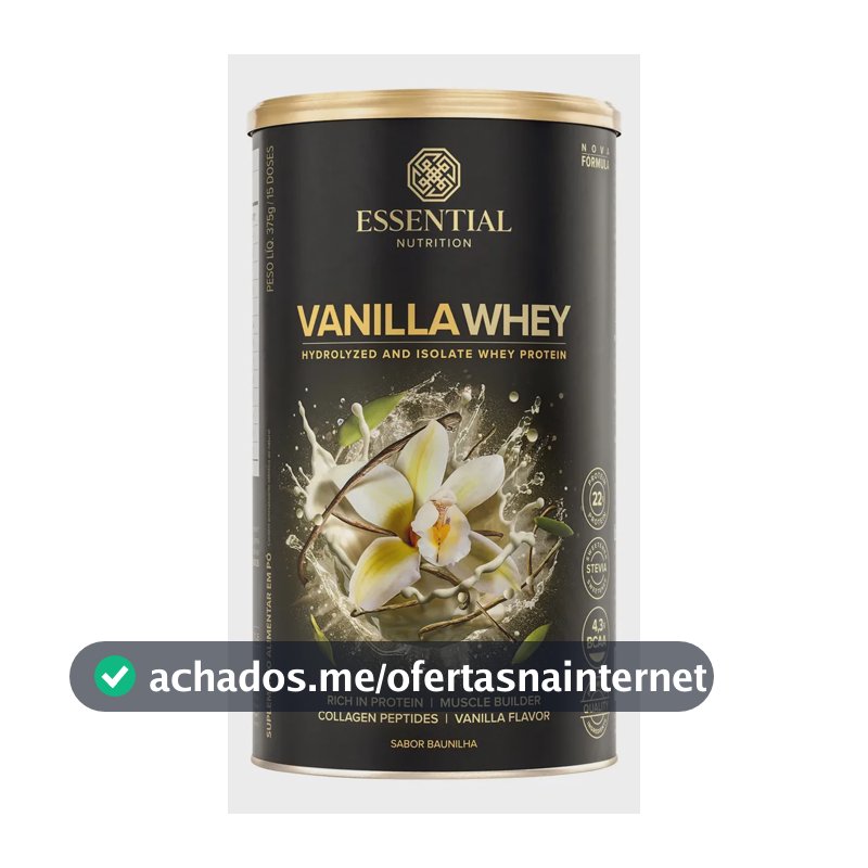 Vanilla Whey Essential Nutrition 375g Baunilha
