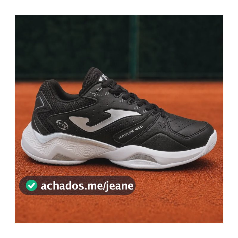 Tênis Joma Master 1000 Para Jogar Tênis Saibro Ou Padel Preto-branco Lisa 43 Br