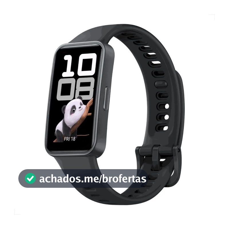 Smartwatch HUAWEI Band 10 Caixa de Polímeros Duráveis Análise do Sono em Nível Profissional Assistente de Bem-estar Emocional Relógio Smartwatch Compatível com Android e iOS Preto