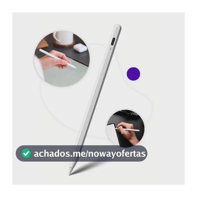 Caneta Stylus Universal Alta Precisão Para Tablet Positivo Android Kateluo Branco