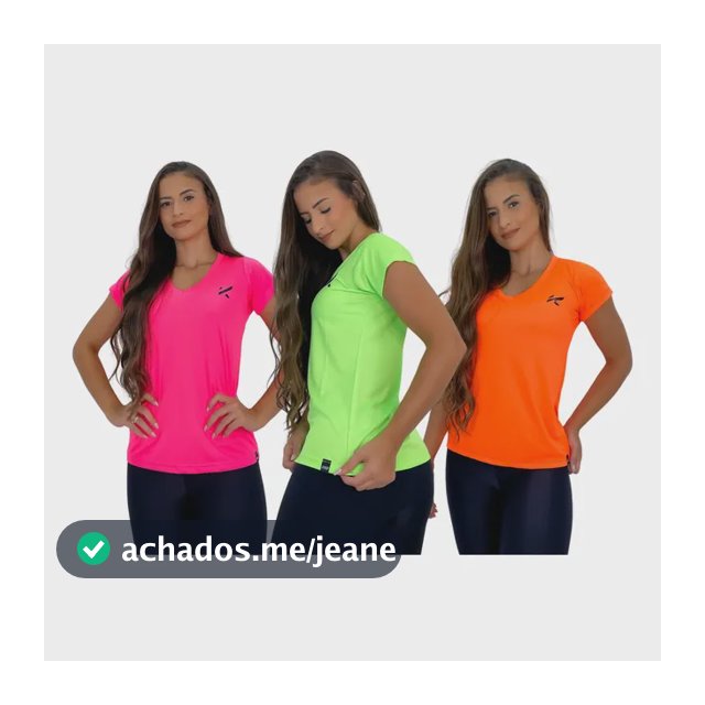 Kit 3 Camisas Femininas Dry Esportivo