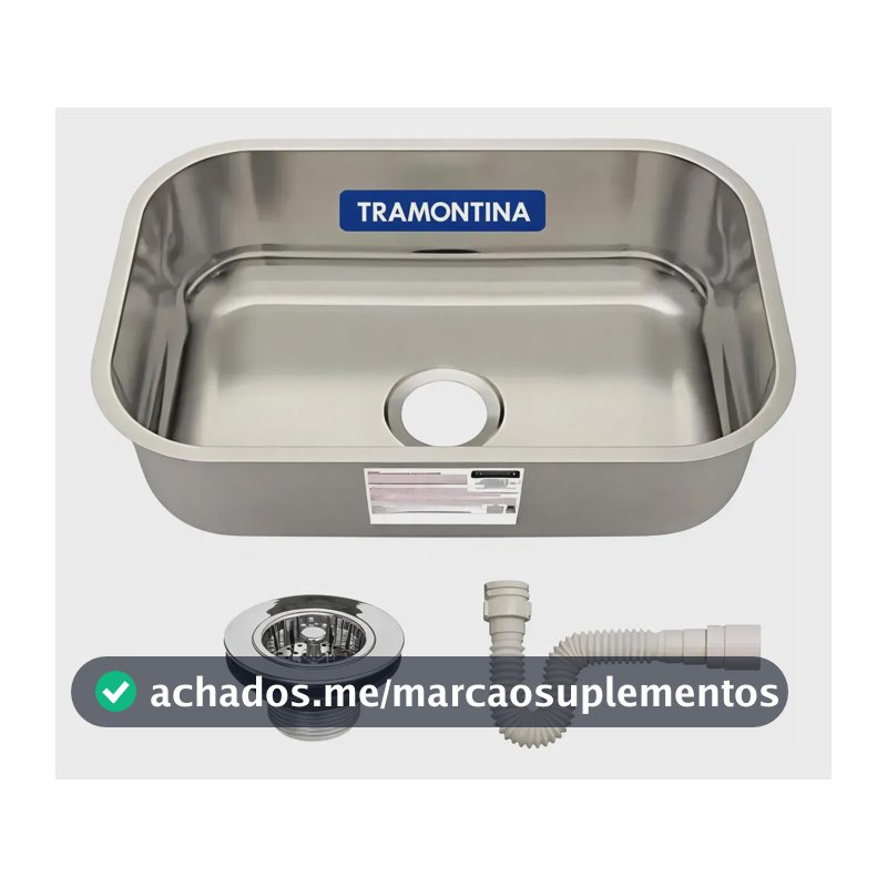 Cuba Aço Inox Para Cozinha Retangular Tramontina 47x30