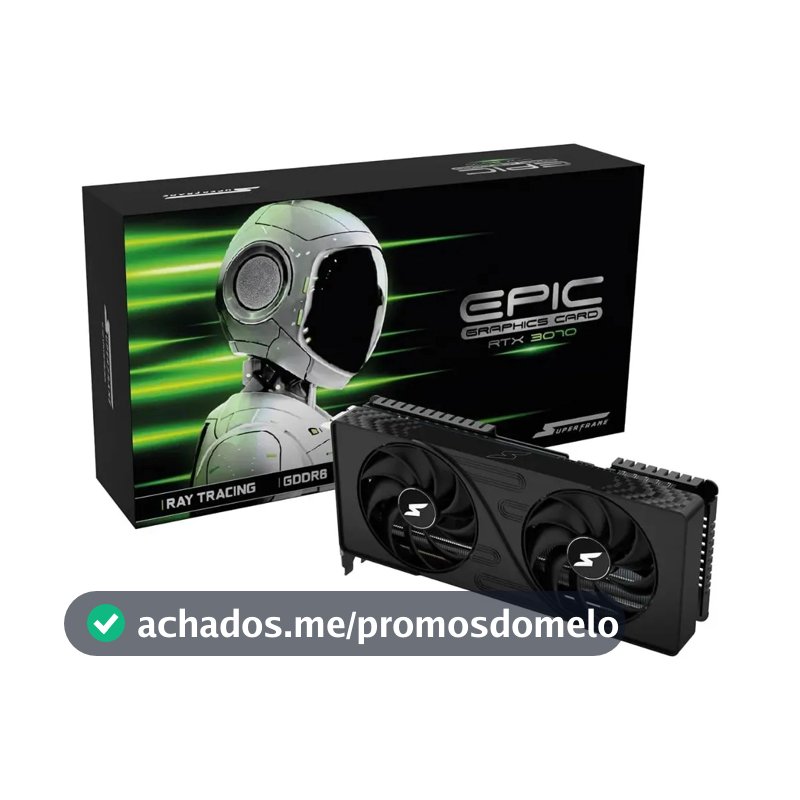 Placa De Vídeo Superframe Nvidia Geforce Rtx 3070 Epic 8 Gb