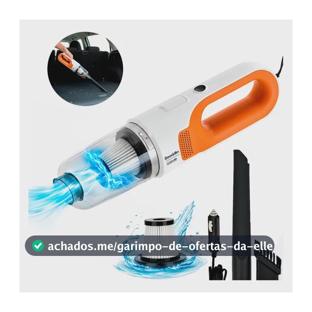 Aspirador De Pó Automotivo Portátil Potente 180w Com Filtro Hepa E Cabo De 4,0m Para Carro Caminhão Caminhonete