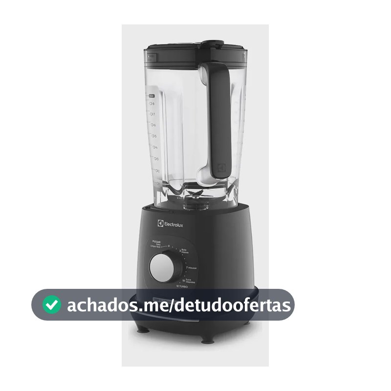 Liquidificador Electrolux 1300W de Potência com 3.2 Litros de Capacidade 12 Velocidades 6 Lâmina TriForce e Pés Antiderrapantes EBL1300 - Preto